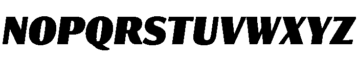 Collier Sans Extra Compressed Black Italic Font UPPERCASE