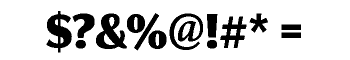 Collier Sans Extra Compressed Black Font OTHER CHARS
