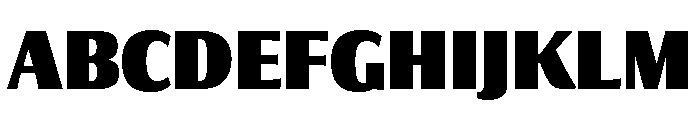 Collier Sans Extra Compressed Black Font UPPERCASE