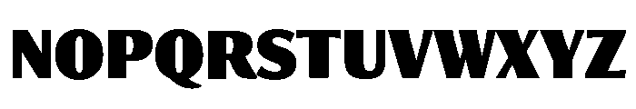 Collier Sans Extra Compressed Black Font UPPERCASE