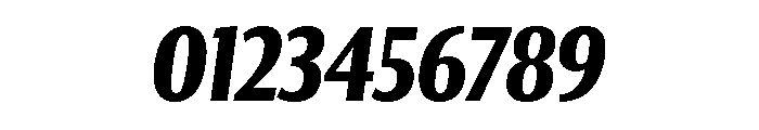 Collier Sans Extra Compressed Bold Italic Font OTHER CHARS