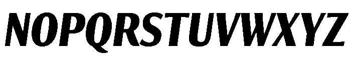 Collier Sans Extra Compressed Bold Italic Font UPPERCASE