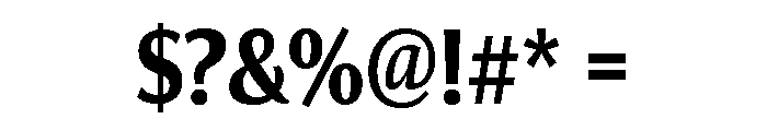 Collier Sans Extra Compressed Bold Font OTHER CHARS