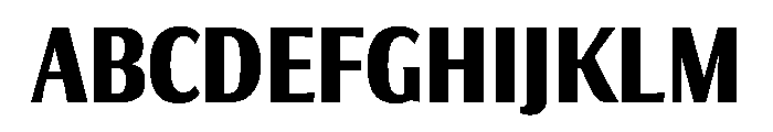 Collier Sans Extra Compressed Bold Font UPPERCASE