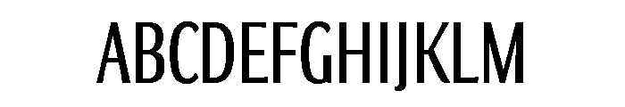 Collier Sans Extra Compressed Book Font UPPERCASE