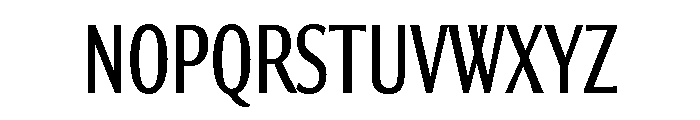 Collier Sans Extra Compressed Book Font UPPERCASE