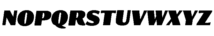 Collier Sans Extra Compressed Extra Black Italic Font UPPERCASE