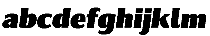 Collier Sans Extra Compressed Extra Black Italic FONT