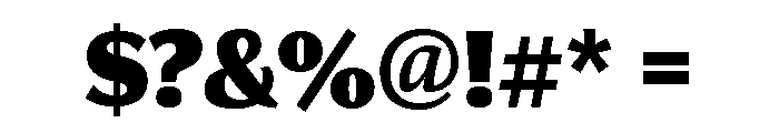 Collier Sans Extra Compressed Extra Black Font OTHER CHARS