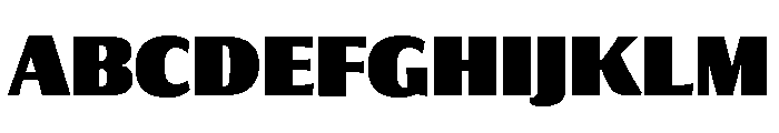 Collier Sans Extra Compressed Extra Black Font UPPERCASE
