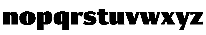 Collier Sans Extra Compressed Extra Black Font LOWERCASE