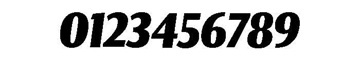 Collier Sans Extra Compressed Extra Bold Italic Font OTHER CHARS