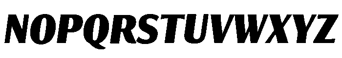 Collier Sans Extra Compressed Extra Bold Italic Font UPPERCASE