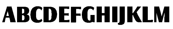 Collier Sans Extra Compressed Extra Bold Font UPPERCASE