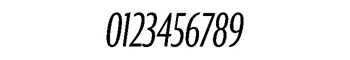 Collier Sans Extra Compressed Extra Light Italic Font OTHER CHARS