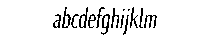 Collier Sans Extra Compressed Extra Light Italic FONT