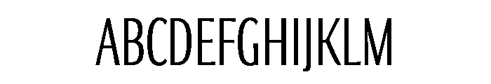 Collier Sans Extra Compressed Extra Light Font UPPERCASE