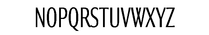 Collier Sans Extra Compressed Extra Light Font UPPERCASE