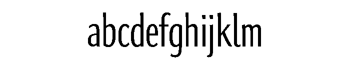 Collier Sans Extra Compressed Extra Light FONT