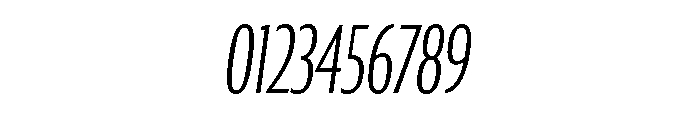 Collier Sans Extra Compressed Extra Thin Italic Font OTHER CHARS
