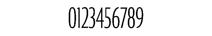 Collier Sans Extra Compressed Extra Thin Font OTHER CHARS