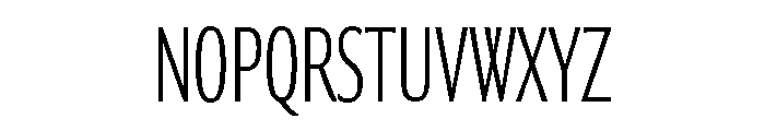 Collier Sans Extra Compressed Extra Thin Font UPPERCASE