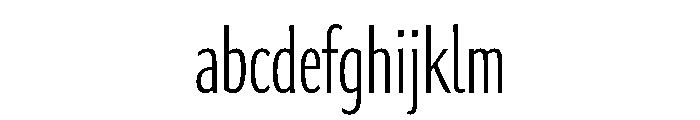 Collier Sans Extra Compressed Extra Thin FONT