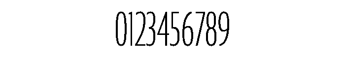 Collier Sans Extra Compressed Hairline Font OTHER CHARS
