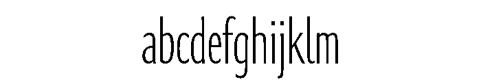 Collier Sans Extra Compressed Hairline FONT