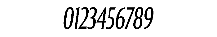 Collier Sans Extra Compressed Light Italic Font OTHER CHARS