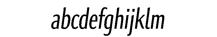 Collier Sans Extra Compressed Light Italic FONT