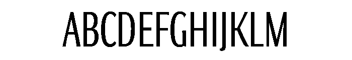 Collier Sans Extra Compressed Light Font UPPERCASE
