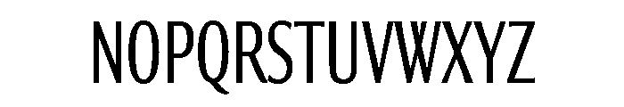 Collier Sans Extra Compressed Light Font UPPERCASE