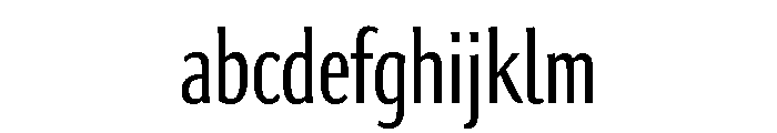 Collier Sans Extra Compressed Light FONT
