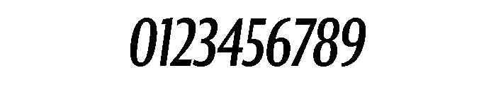 Collier Sans Extra Compressed Regular Italic Font OTHER CHARS