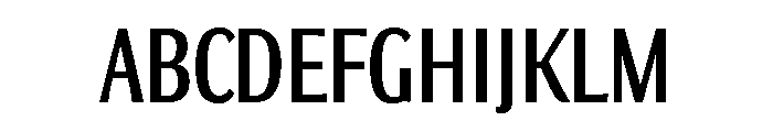 Collier Sans Extra Compressed Regular Font UPPERCASE