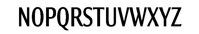 Collier Sans Extra Compressed Regular Font UPPERCASE