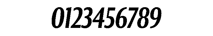 Collier Sans Extra Compressed Semi Bold Italic Font OTHER CHARS