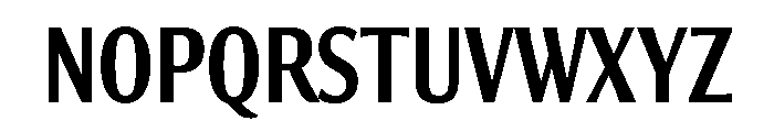 Collier Sans Extra Compressed Semi Bold Font UPPERCASE