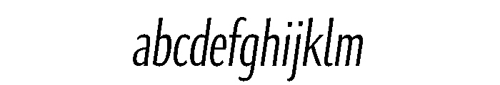 Collier Sans Extra Compressed Thin Italic FONT