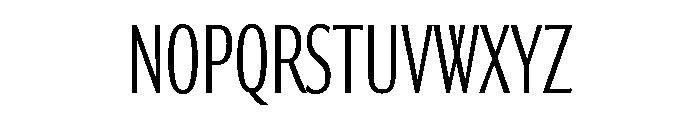 Collier Sans Extra Compressed Thin Font UPPERCASE
