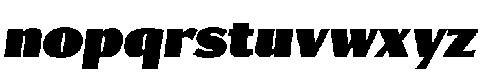 Collier Sans Extra Compressed Ultra Italic Font LOWERCASE