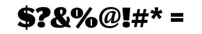 Collier Sans Extra Compressed Ultra Font OTHER CHARS