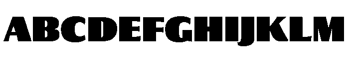 Collier Sans Extra Compressed Ultra Font UPPERCASE