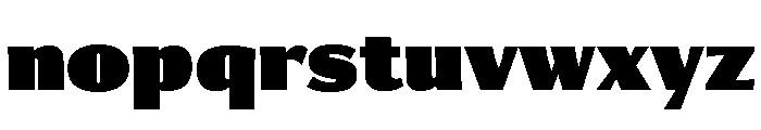 Collier Sans Extra Compressed Ultra Font LOWERCASE