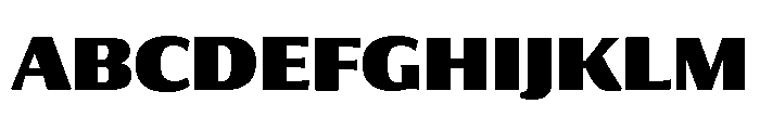 Collier Sans Extra Condensed Black Font UPPERCASE