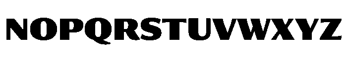 Collier Sans Extra Condensed Black Font UPPERCASE