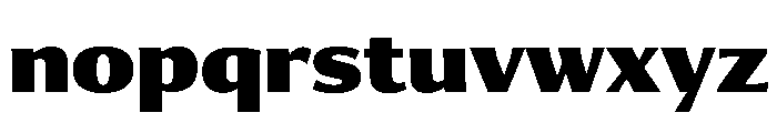 Collier Sans Extra Condensed Black Font LOWERCASE