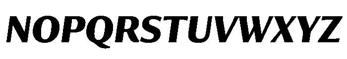 Collier Sans Extra Condensed Bold Italic Font UPPERCASE