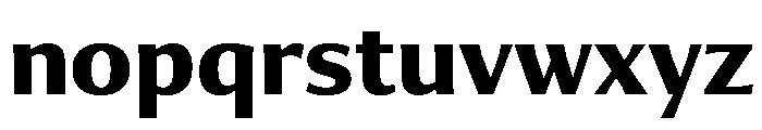 Collier Sans Extra Condensed Bold Font LOWERCASE
